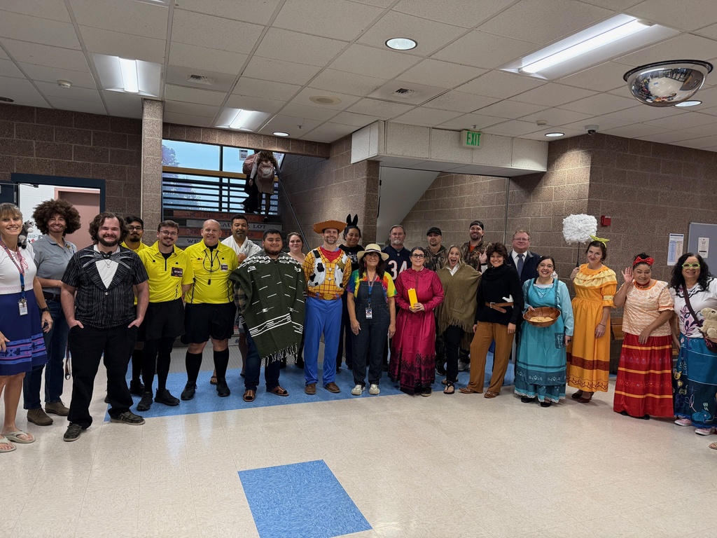 photo of UHS Staff dressed up in costumes 