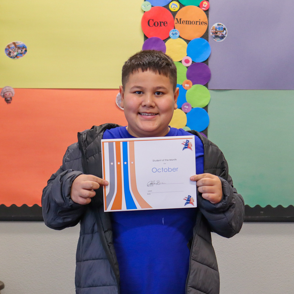 Photo of student of the month