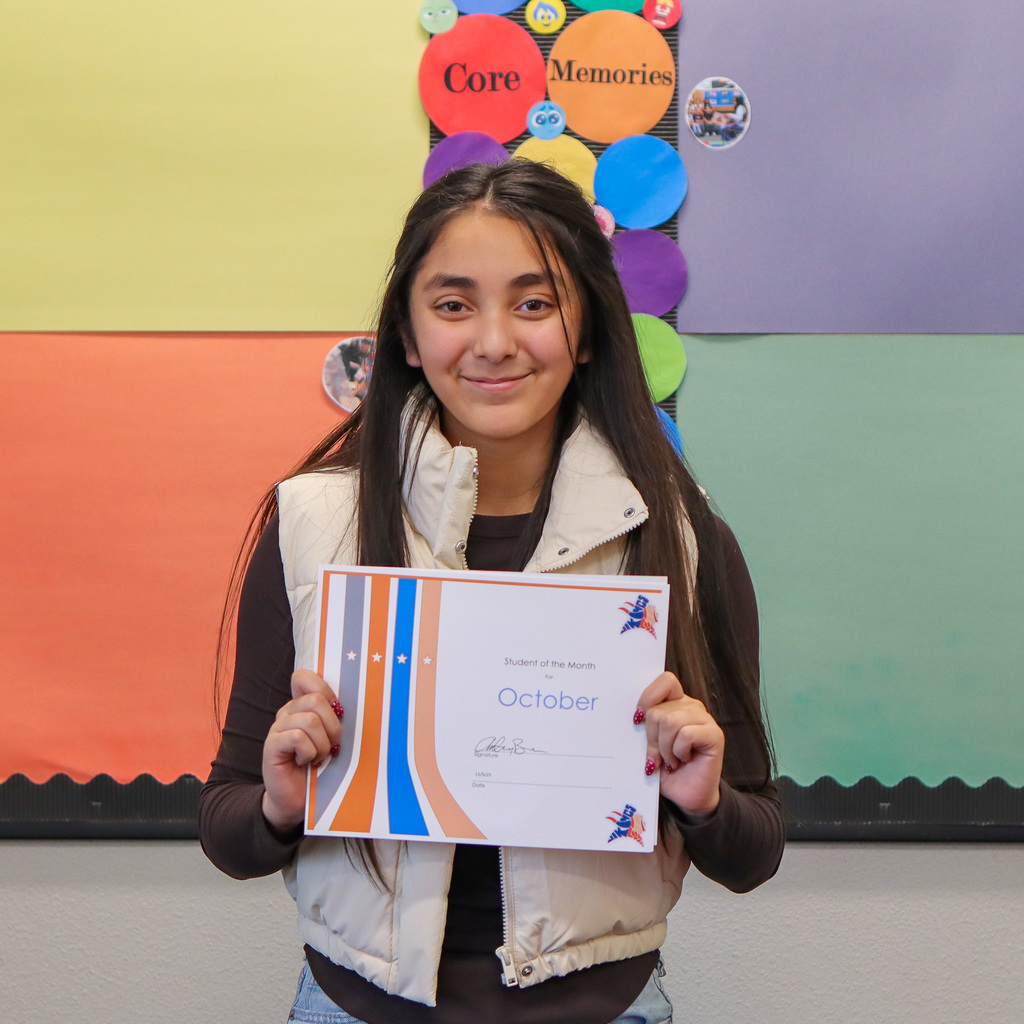 Photo of student of the month