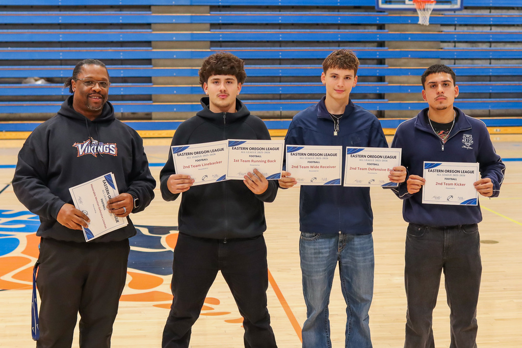 Photo of football athletes who earned All League Honors 