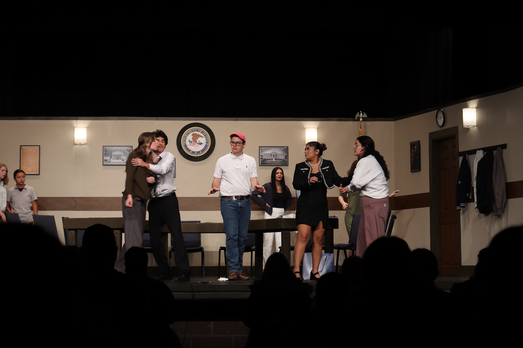 students performing in the play 