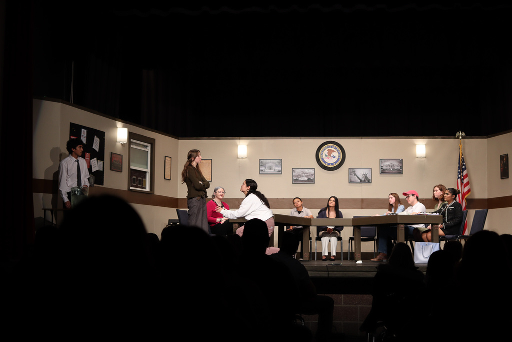 students performing in the play 