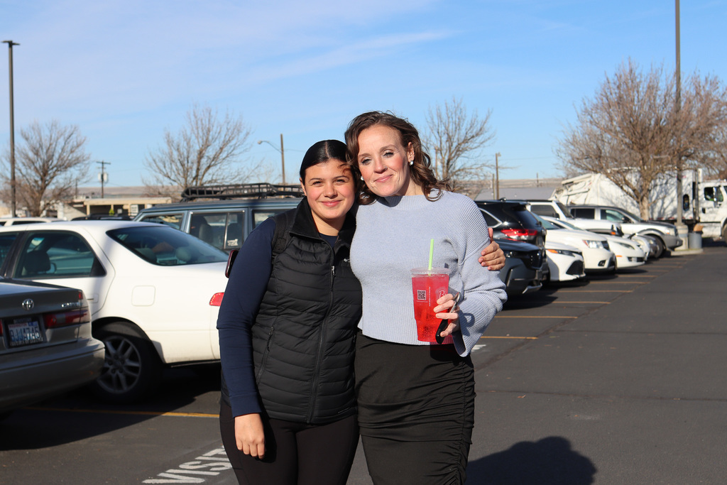 photo of student with family