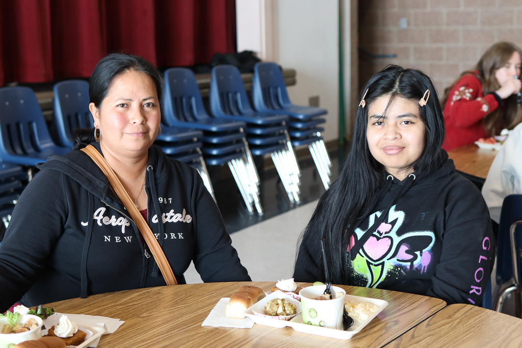 photo of student with family