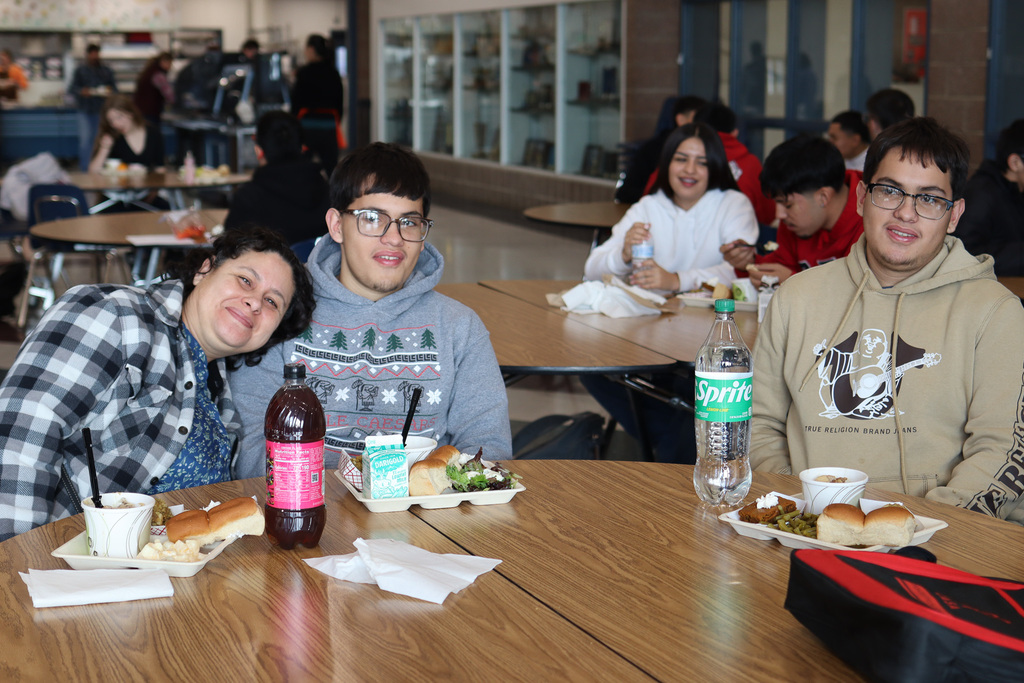 photo of student with family