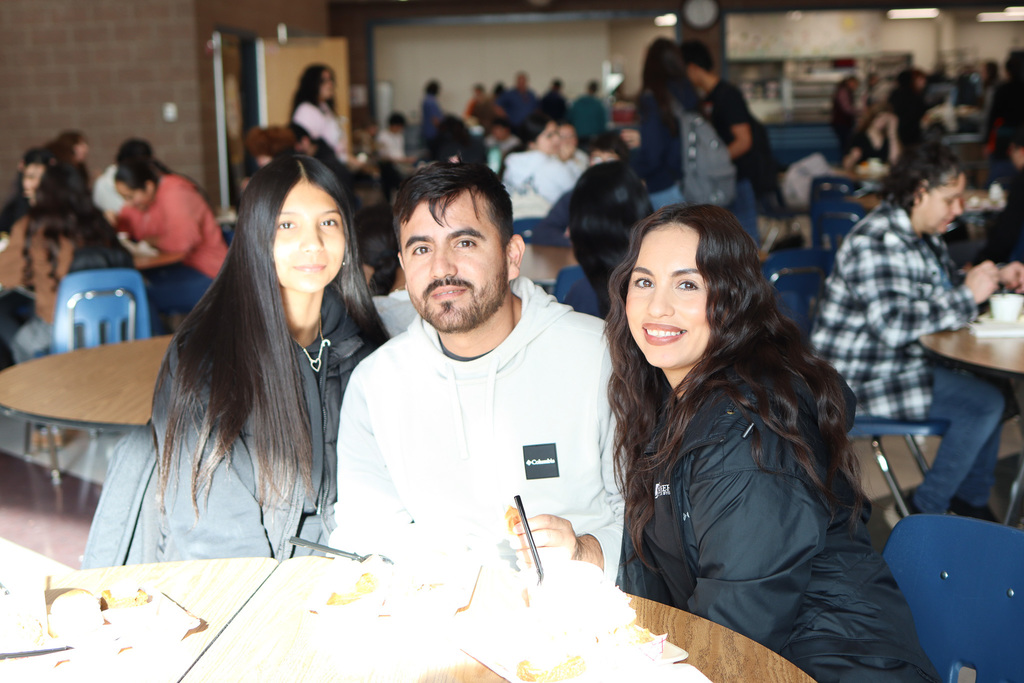 photo of student with family