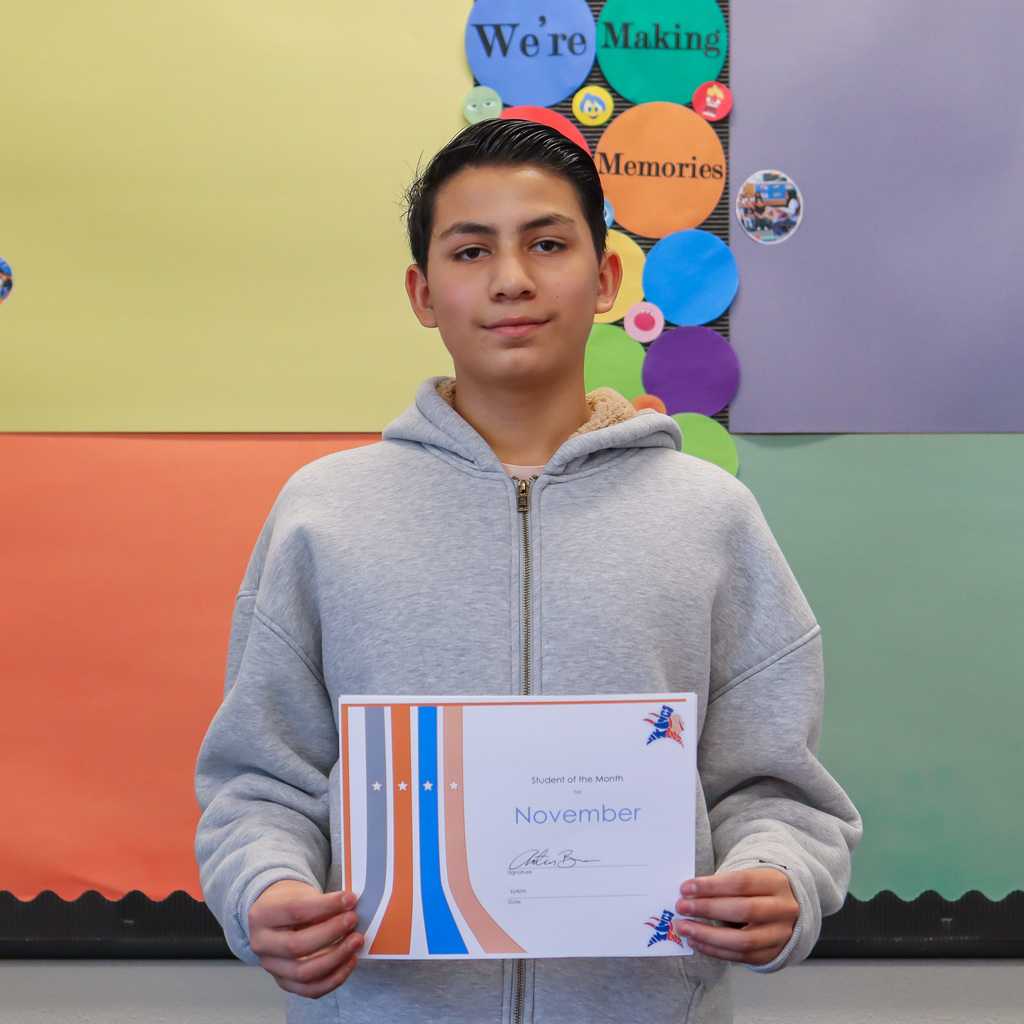 photo of student of the month 