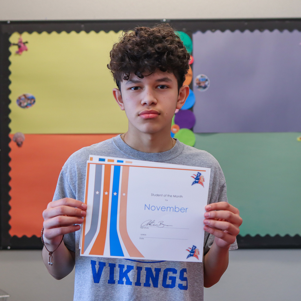 photo of student of the month