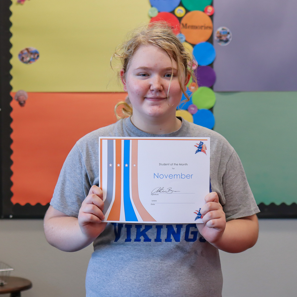 photo of student of the month 