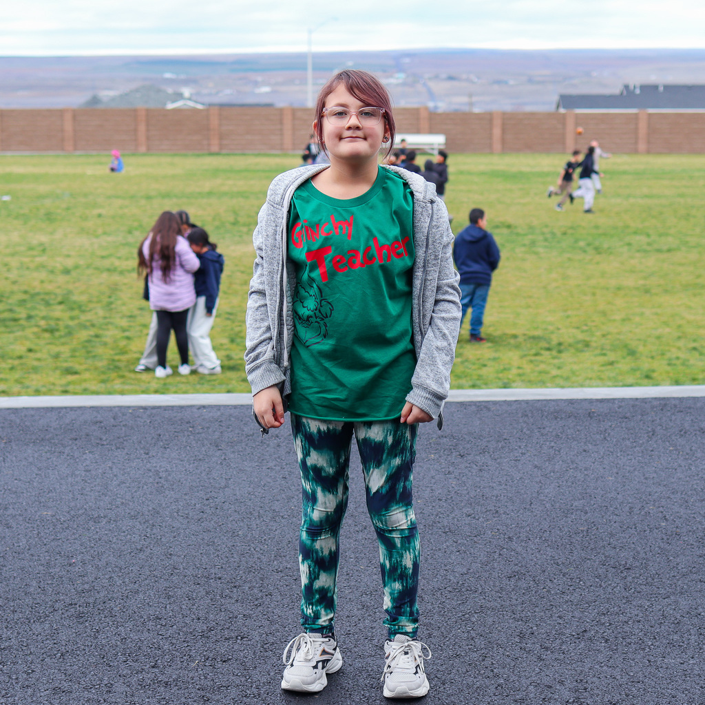 CVI student dressed up for student/teacher swap day