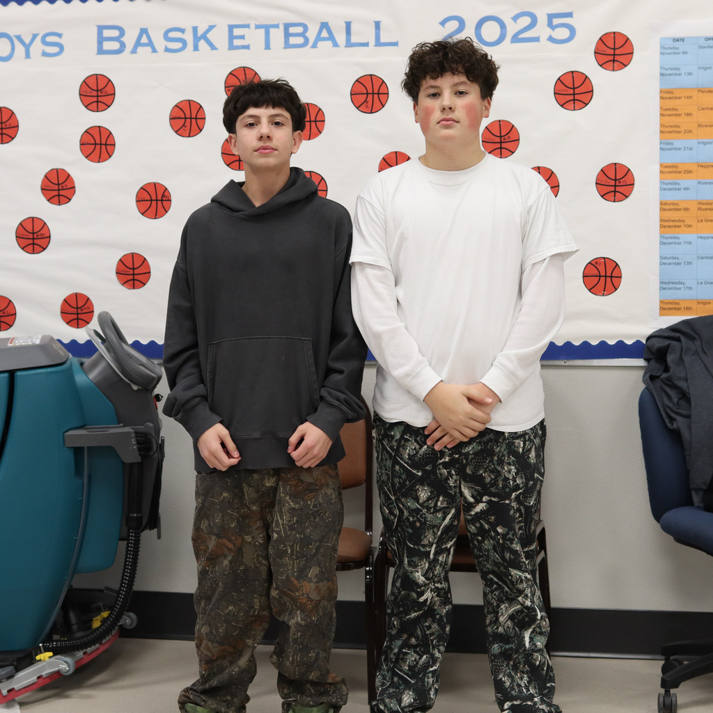 CBMS students wearing camo