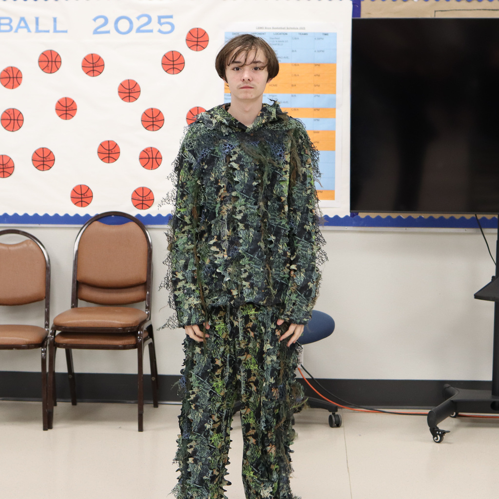 CBMS student wearing camo