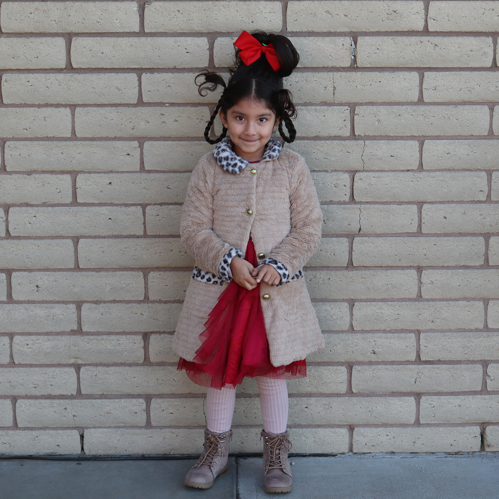 MHES student dressed up as a holiday character