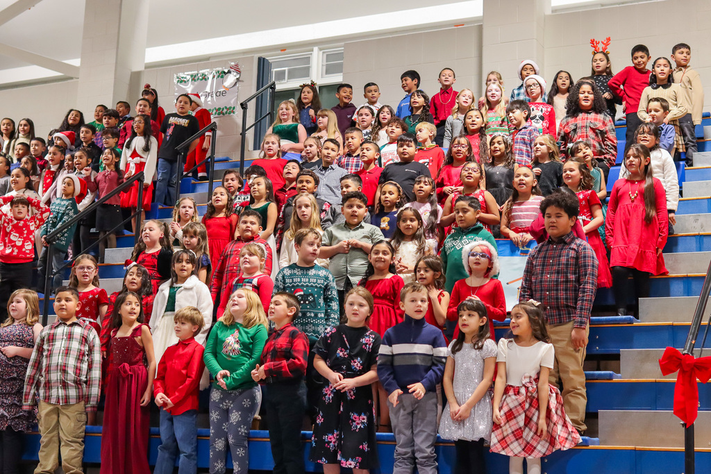 photo of second grade singing