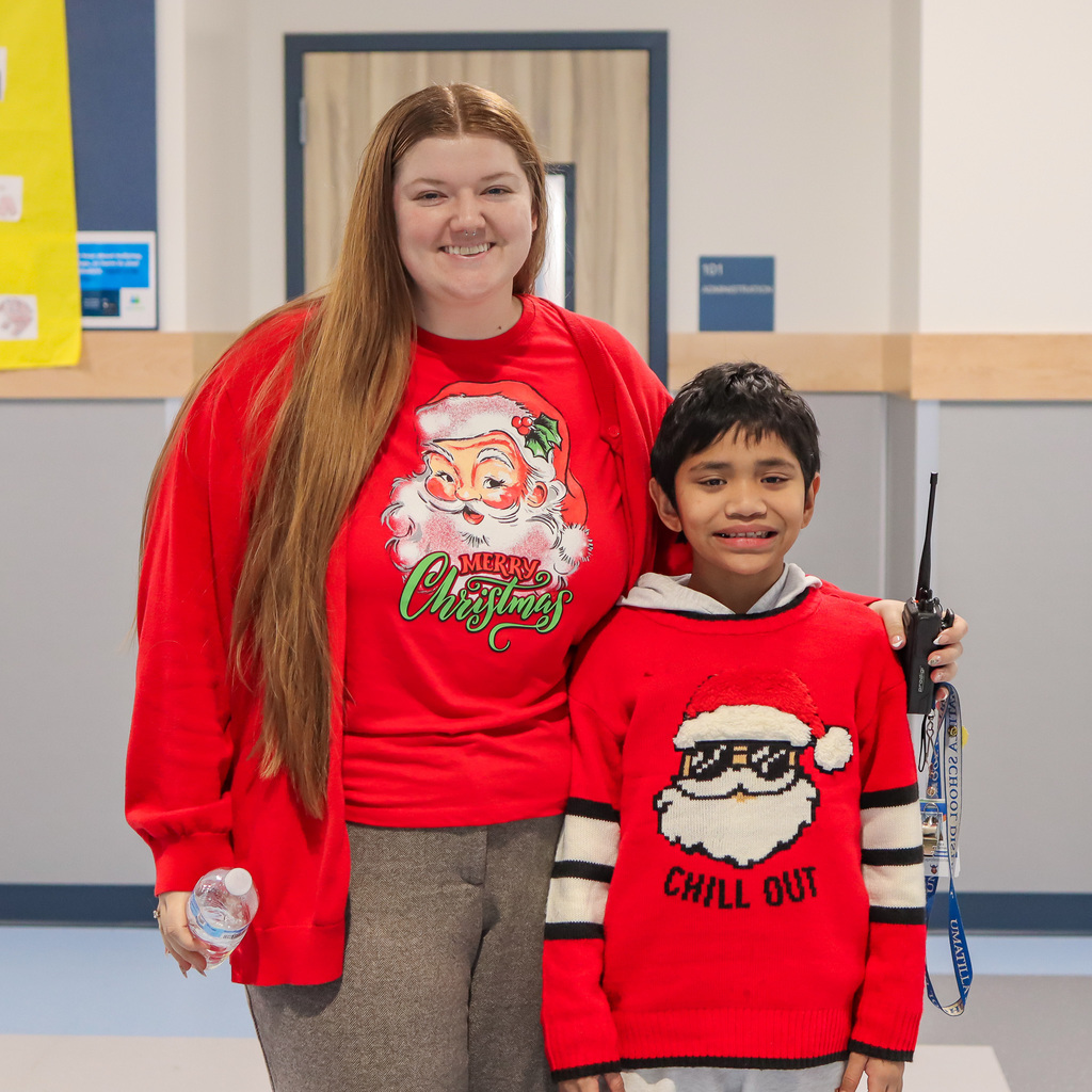 CVI student and staff member dressed up