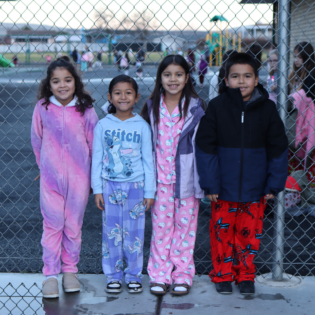 Students wearing pajamas