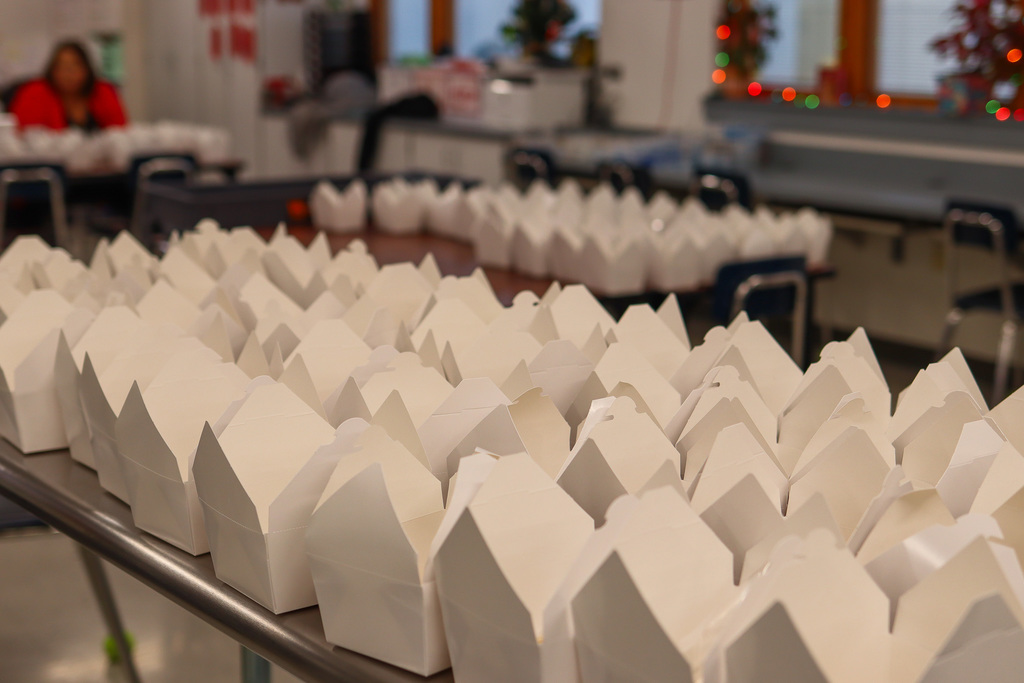 photo of cookie boxes ready to be packaged 
