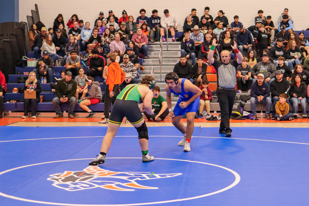 photo of athletes wrestling