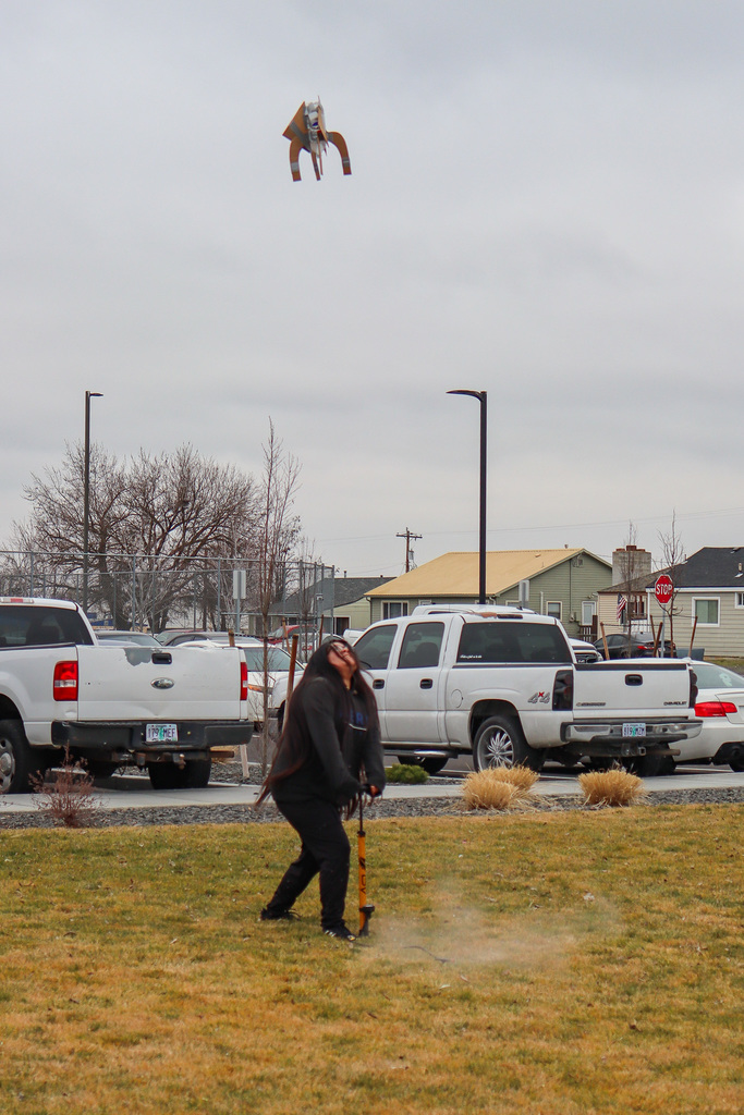 Rocket launched in the air