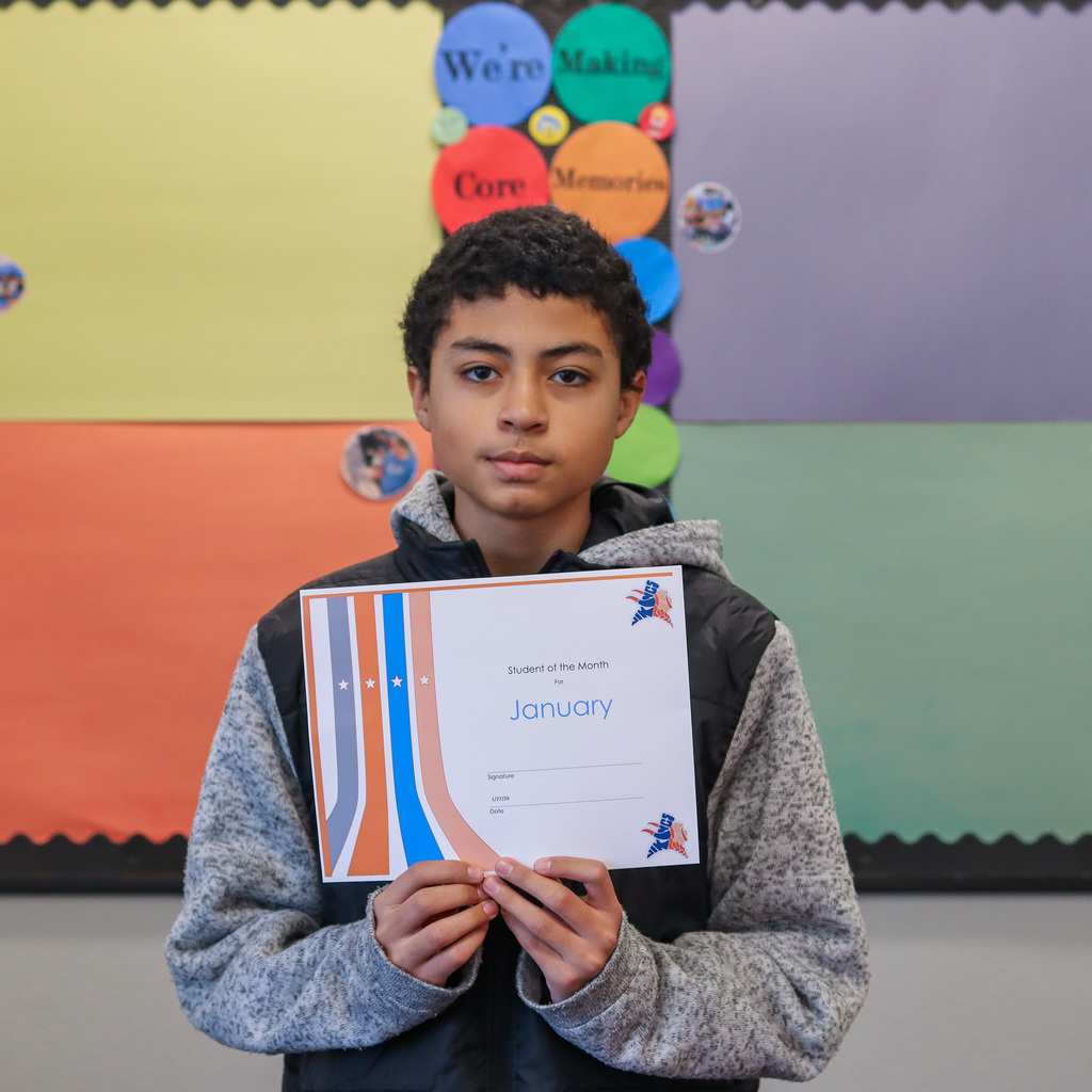 Photo of student of the month