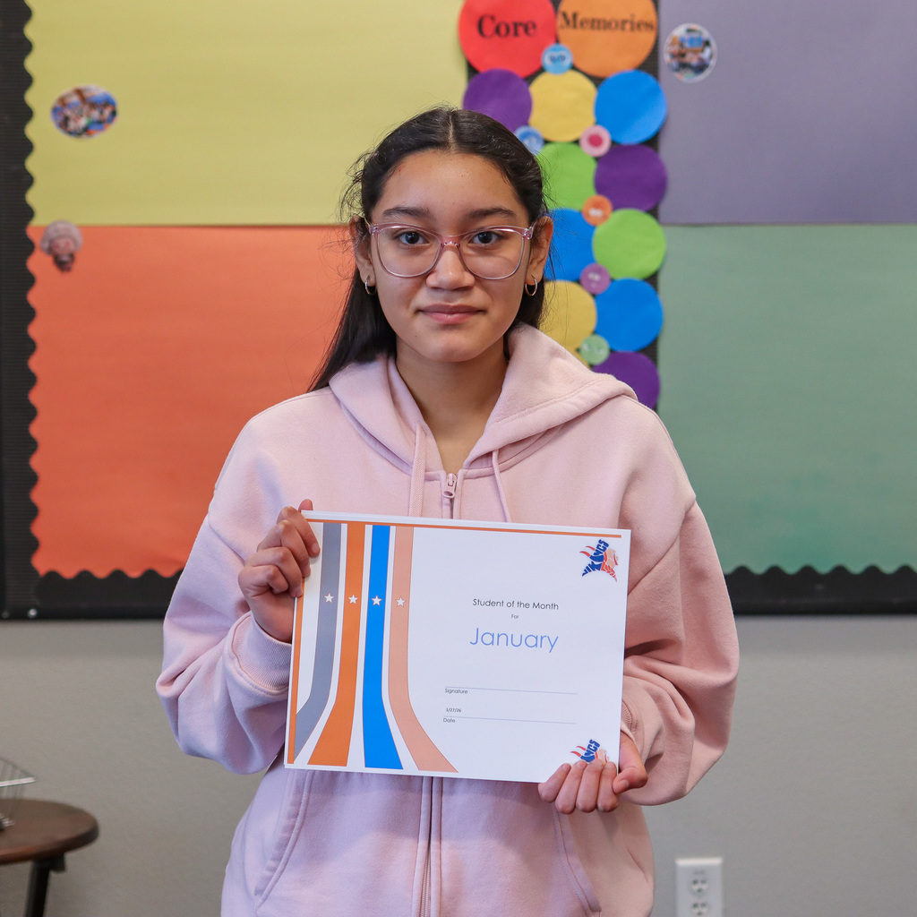 Photo of student of the month