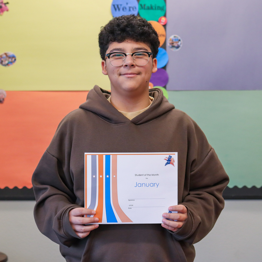 Photo of student of the month