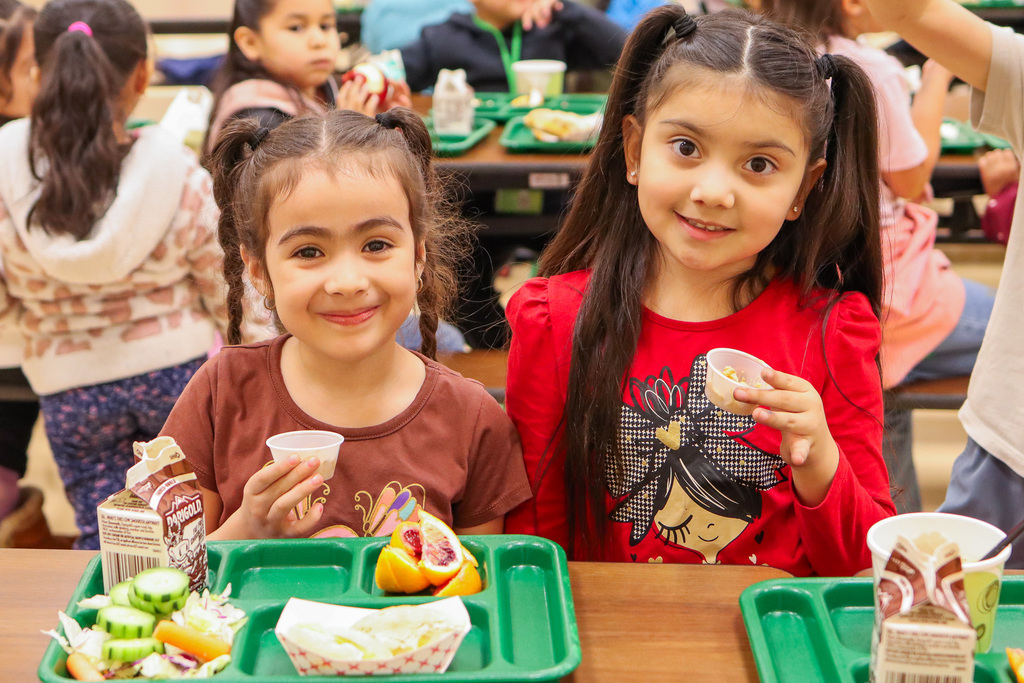 Photo of students with Mexican Street Corn sample