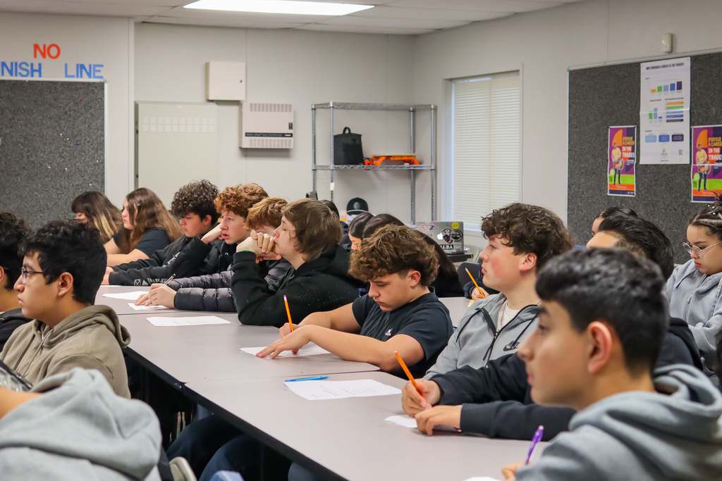 students taking notes