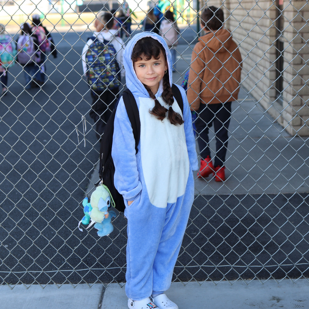 student dressed as a book character