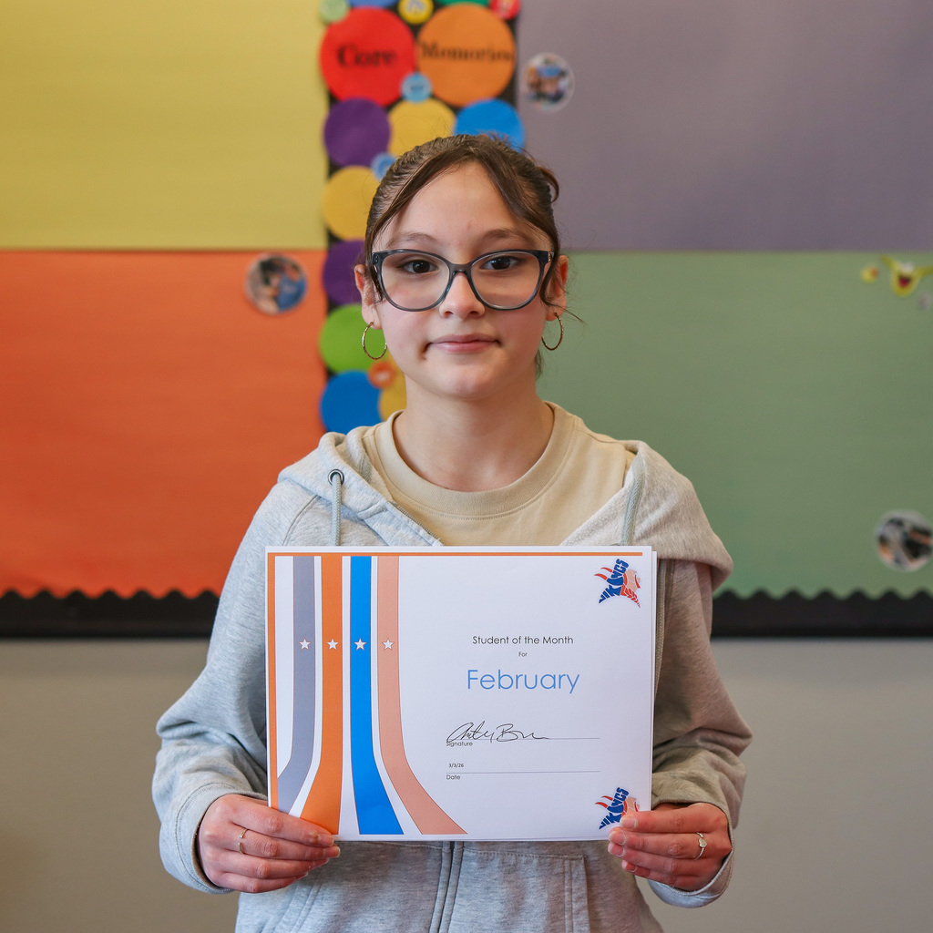 Photo of student of the month