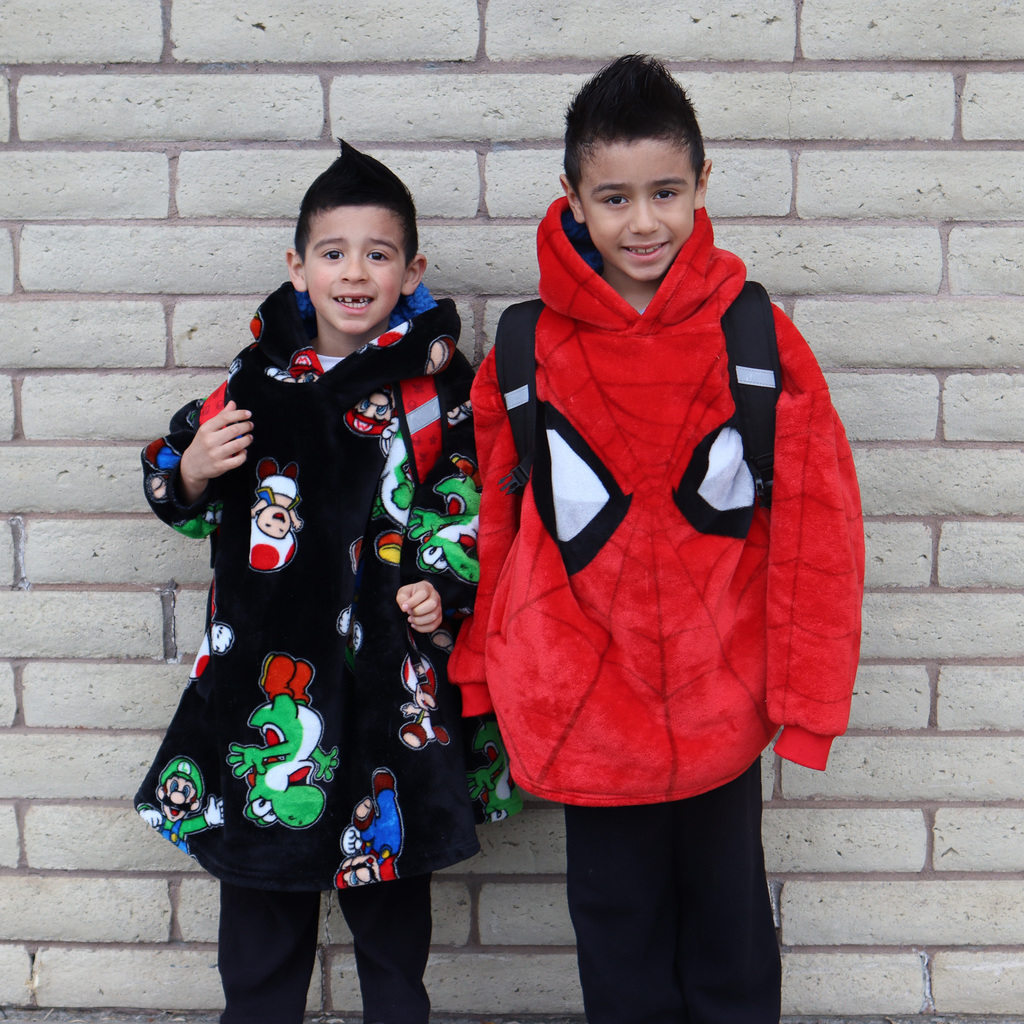 students with crazy hair