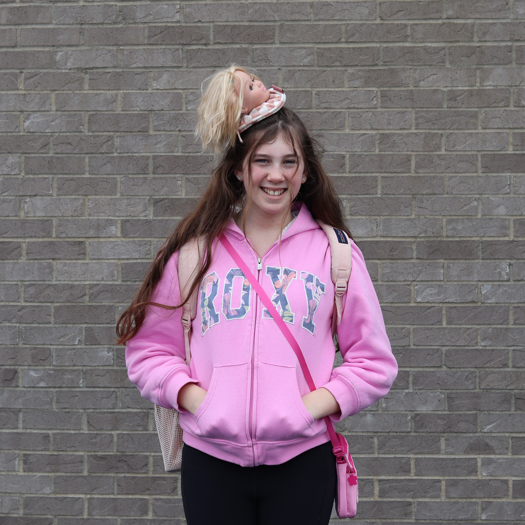 Student with crazy hair