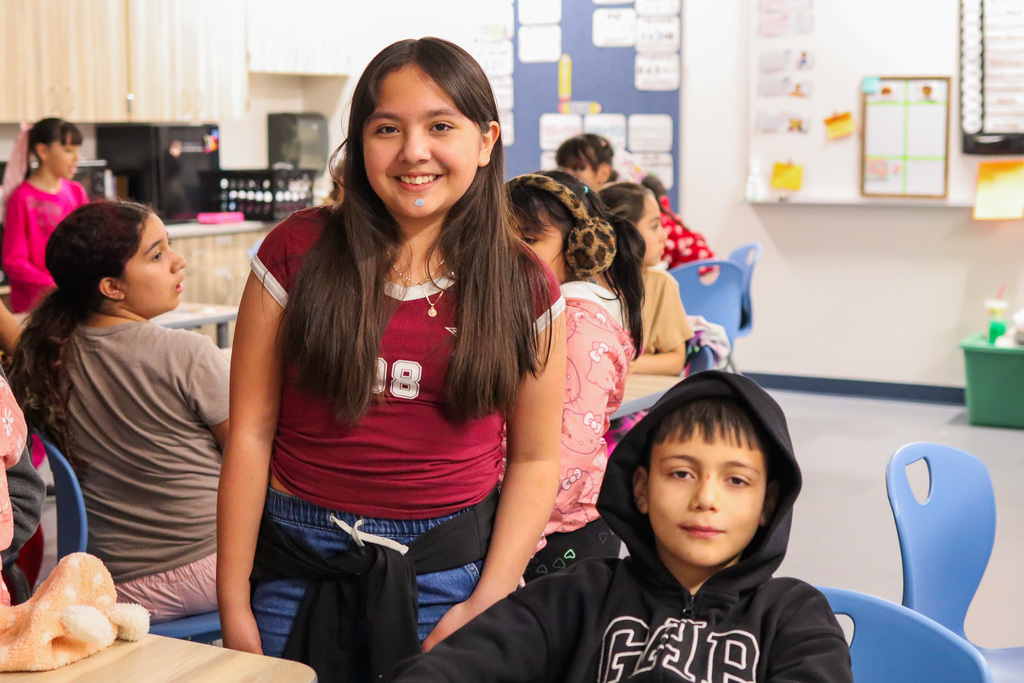 students posing for a photo 