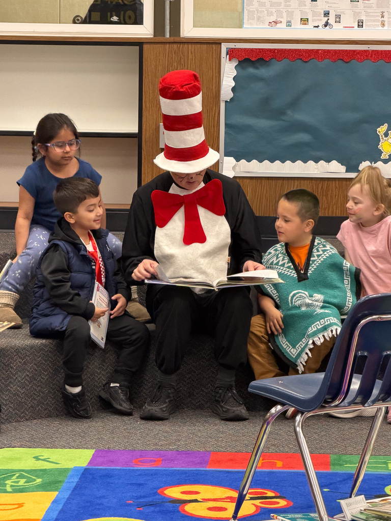 The Cat in the Hat Reading to students 