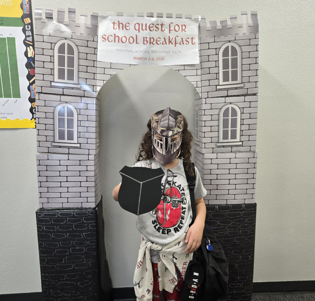 student dressed as a knight 