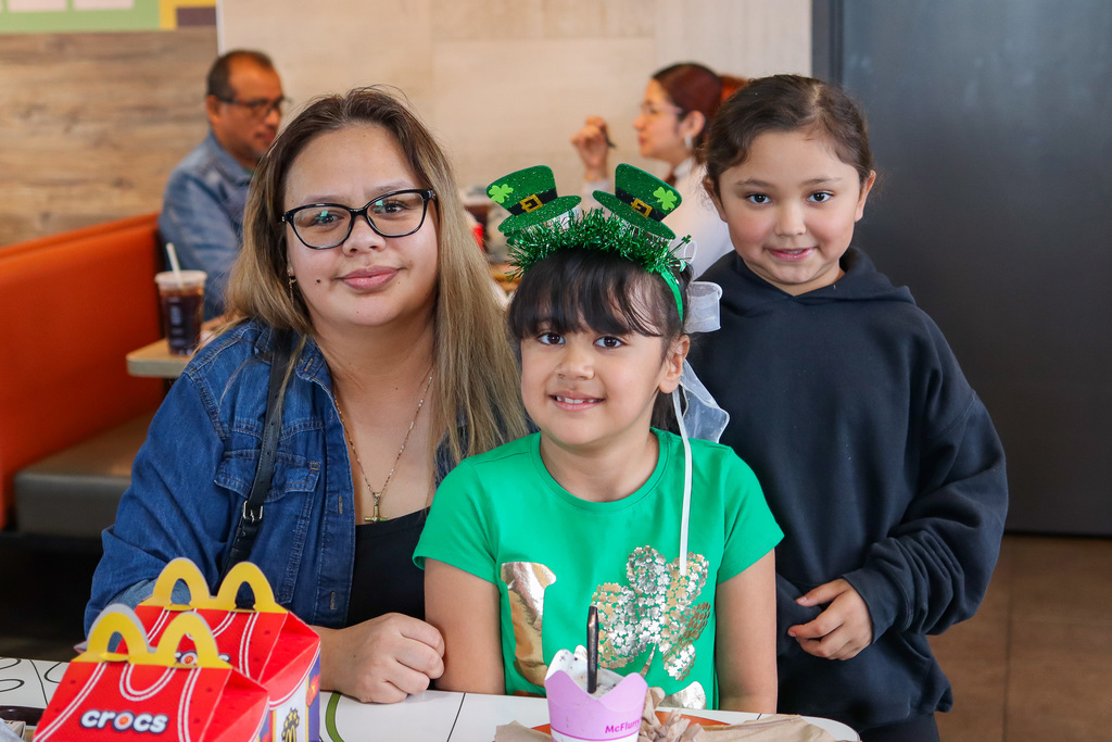 Family posing for a photo