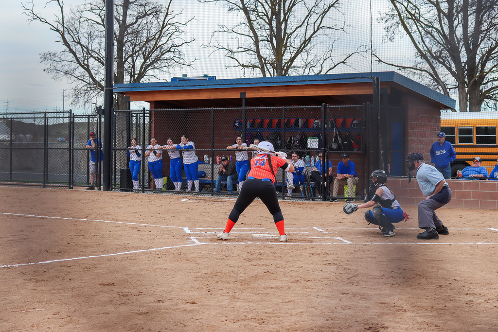 UHS player 14 ready to bat