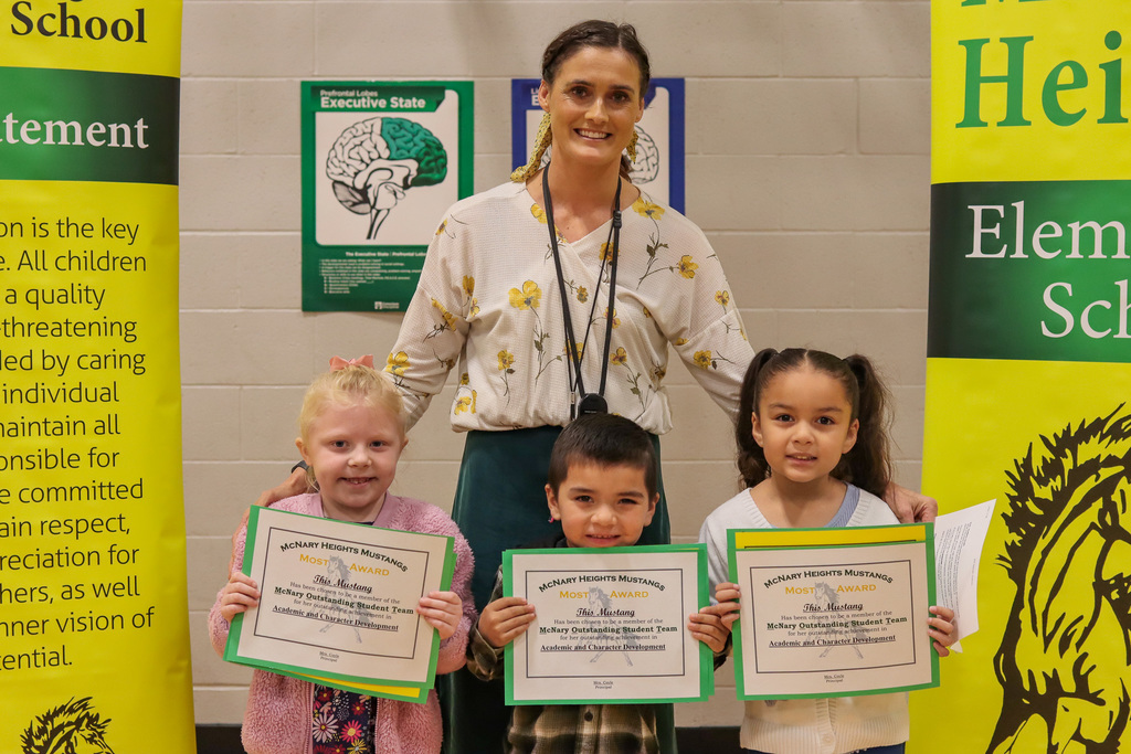 Mrs. Summerlin and her MOST Award Winners