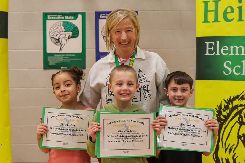 Mrs. Traver and her MOST Award Winners