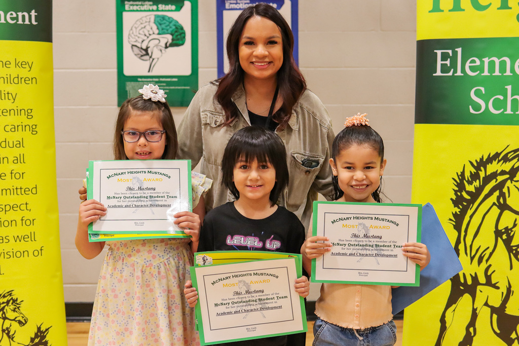 Mrs. Escamilla and her MOST Award Winners