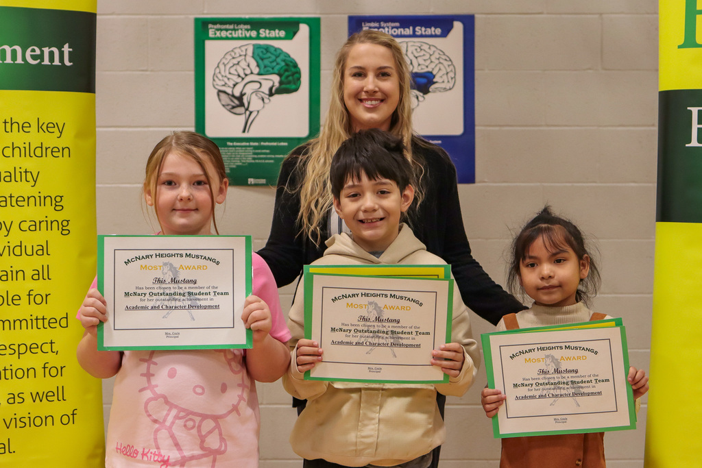 Mrs. Liebe and her MOST Award Winners 