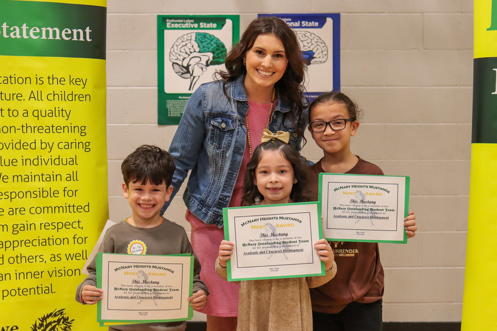 Mrs. Britt and her MOST Award Winners