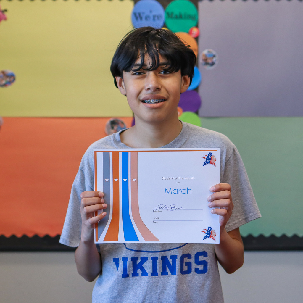 photo of student of the month