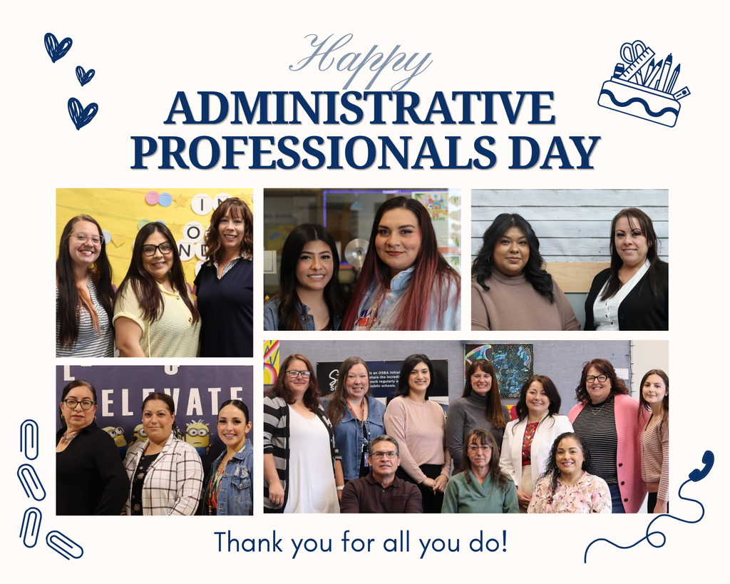 Happy Administrative Professionals Day! Thank you for all you do! 