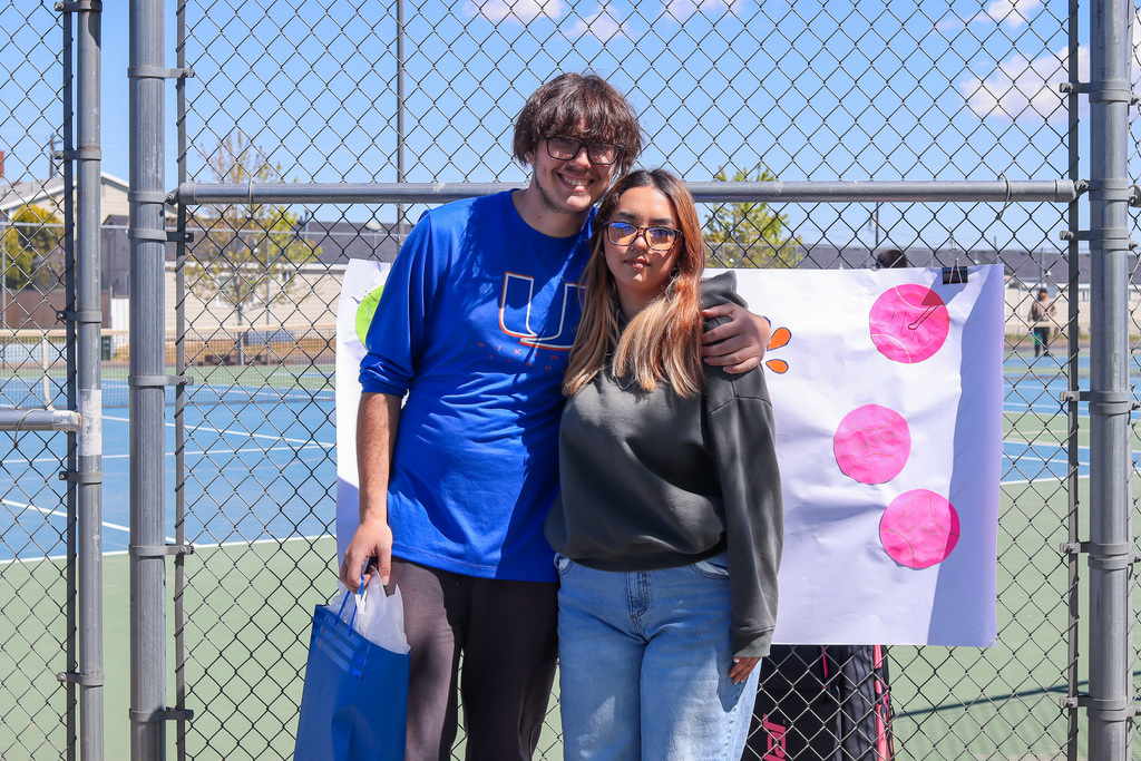 photo of senior with family member
