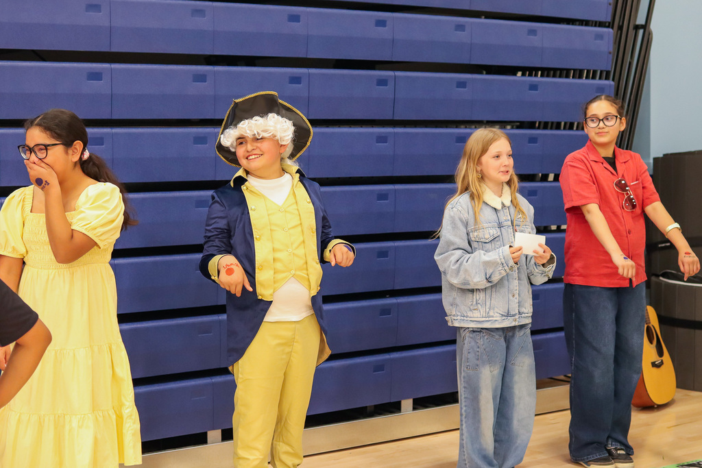 students dressed as their historical figure 