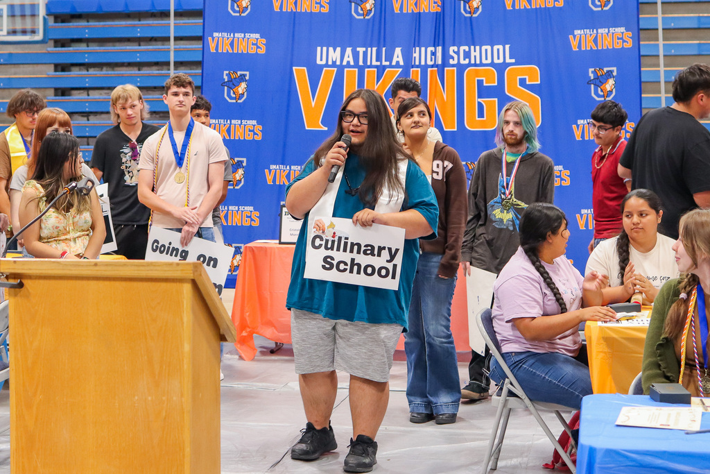 senior declaring that they are going to culinary school after graduation