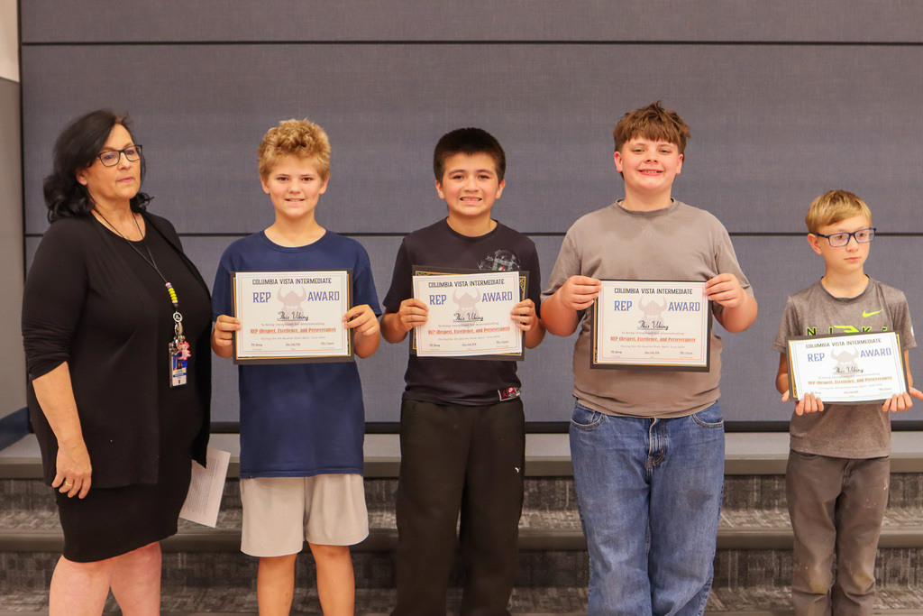 Mrs. Estrella and her REP Award Winners