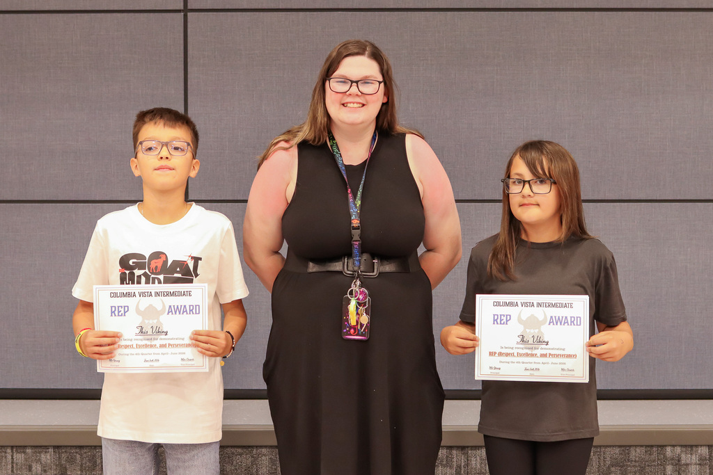 Mrs. Jepsen and her REP Award winners