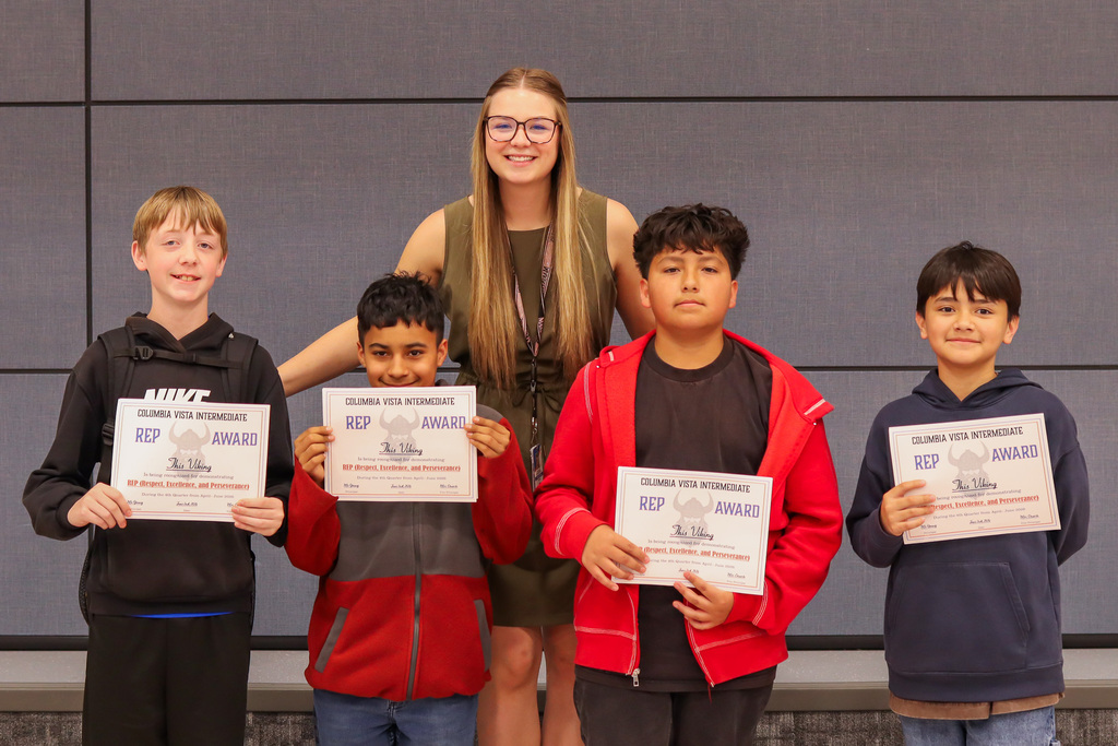 Mrs. Trevino's and her REP Award winners